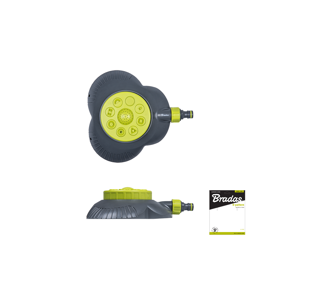 LIME LINE 8-function sprinkler on base