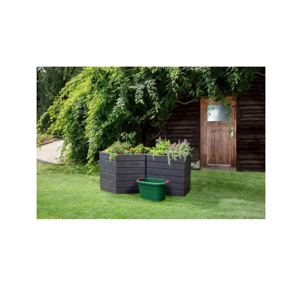 Multi-purpose oval container TONI, green 46L