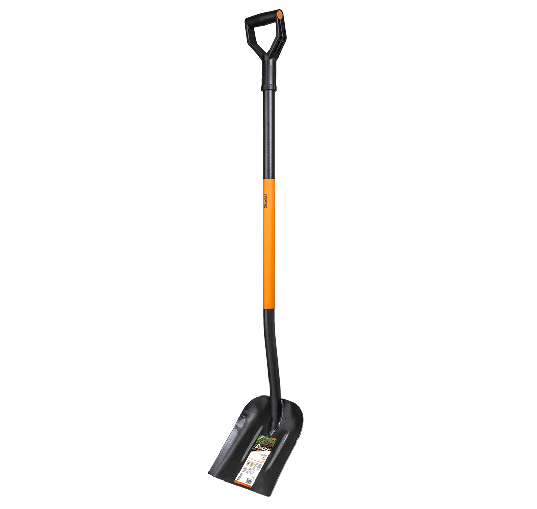 Shovel with hardened head made of boron steel