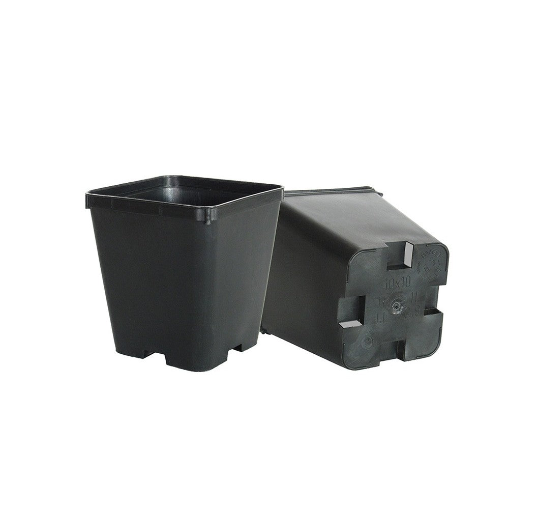 Square plant pot 0,9L 100x100x110mm