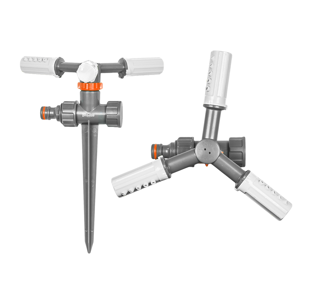 WHITE LINE 3-arm rotating sprinkler on spike - blister