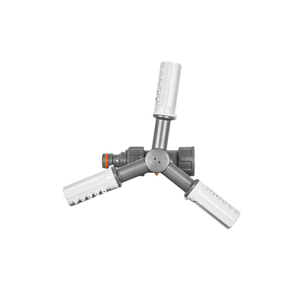 WHITE LINE 3-arm rotating sprinkler on spike - blister