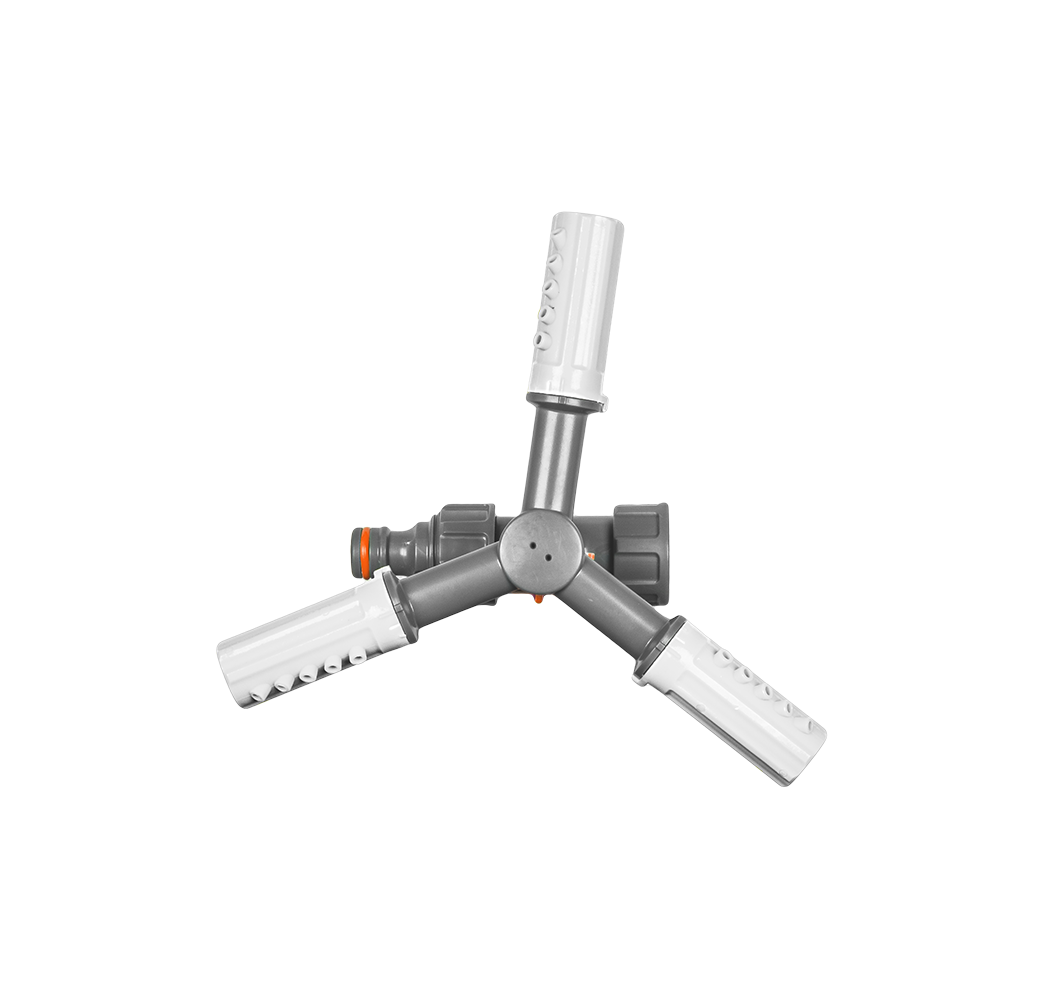 WHITE LINE 3-arm rotating sprinkler on spike - blister